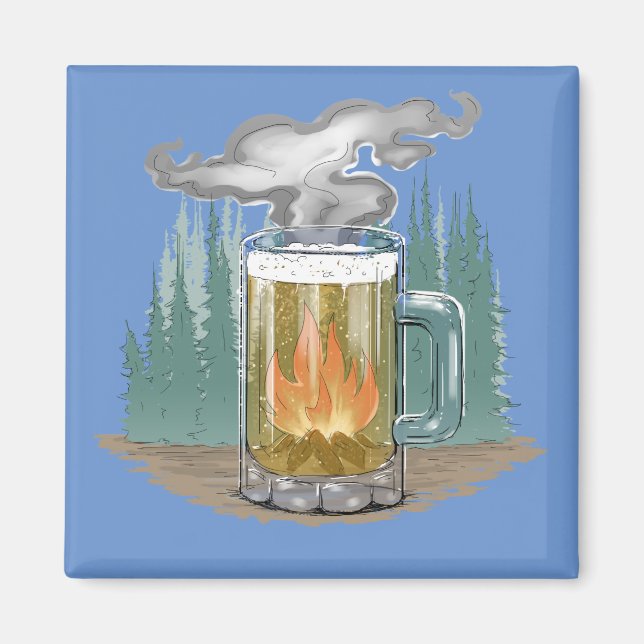 Imán La cerveza Smokey (Frente)