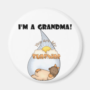 Imán La Chica afroamericana-sunshine de la abuela