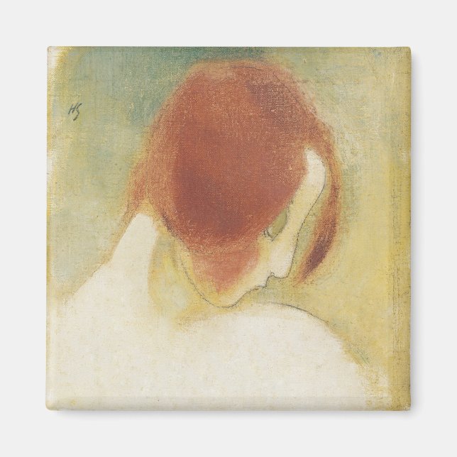 Imán La Chica de pelo rojo, Helene Schjerfbeck (Frente)