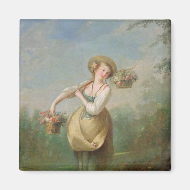 Imán La chica flor (Frente)