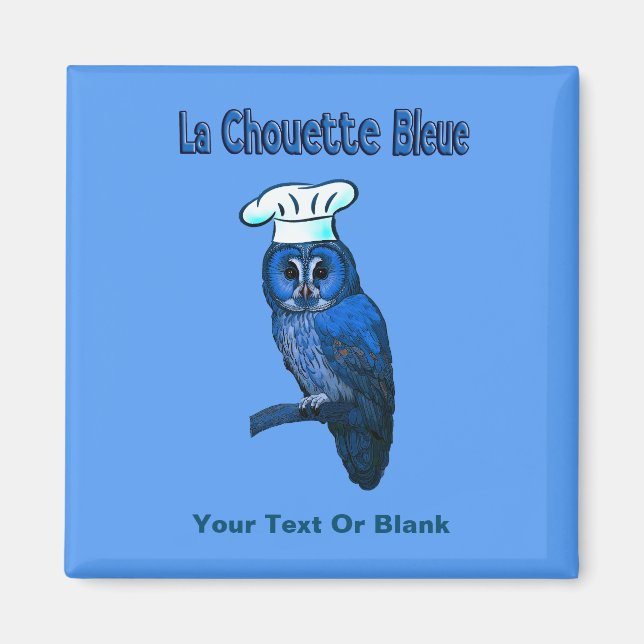 Imán La Chouette Bleue Cafe (Frente)