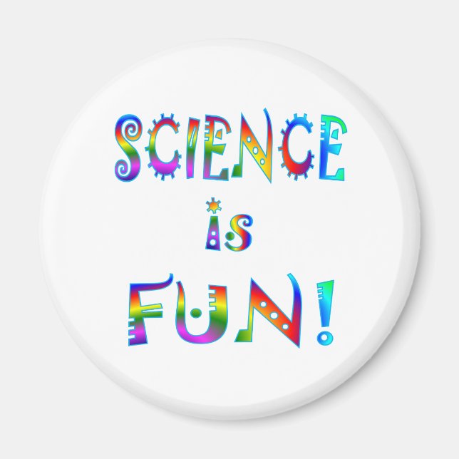 Imán La ciencia es divertida (Frente)