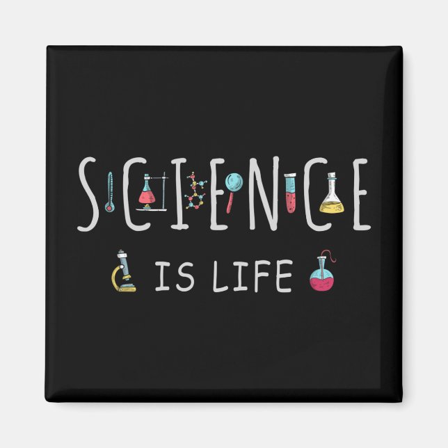 Imán La ciencia es la vida (Frente)