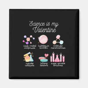 Imán La ciencia es mi San Valentín Química Biología Fís
