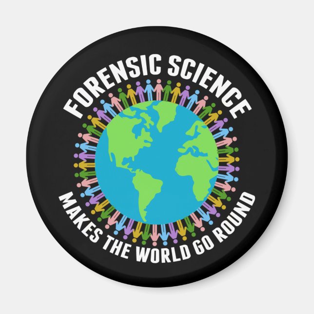 Imán La ciencia forense hace que el mundo gire (Frente)