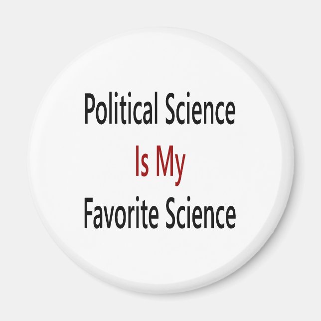Imán la ciencia política es mi ciencia favorita (Frente)