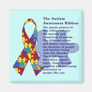 Imán "La cinta de la conciencia del autismo "