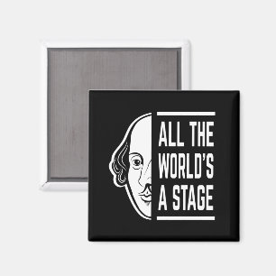 Imán La cita de Shakespeare, un teatro del mundo entero
