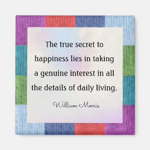 Imán La cita de William Morris, el verdadero secreto de