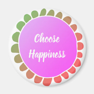 Imán La cita inspiradora elige felicidad