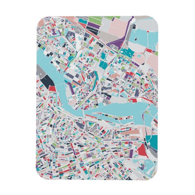Imán La ciudad de Amsterdam (Vertical)