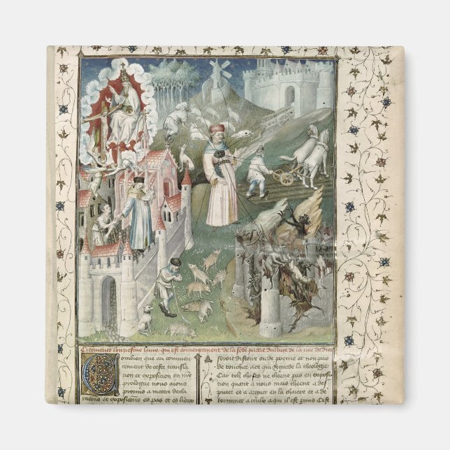 Imán La ciudad de Dios, la ciudad de Caen y la ciudad d (Frente)