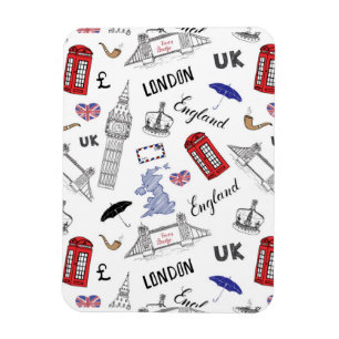 Imán La ciudad de Londres Doodles el modelo