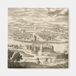 Imán La ciudad de México, 1723 (grabado)