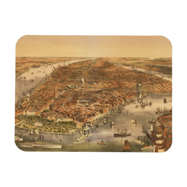 Imán La ciudad de Nueva York, 18 (Horizontal)