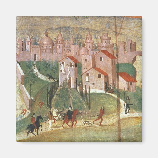 Imán La ciudad de Prato (fresco) (Frente)