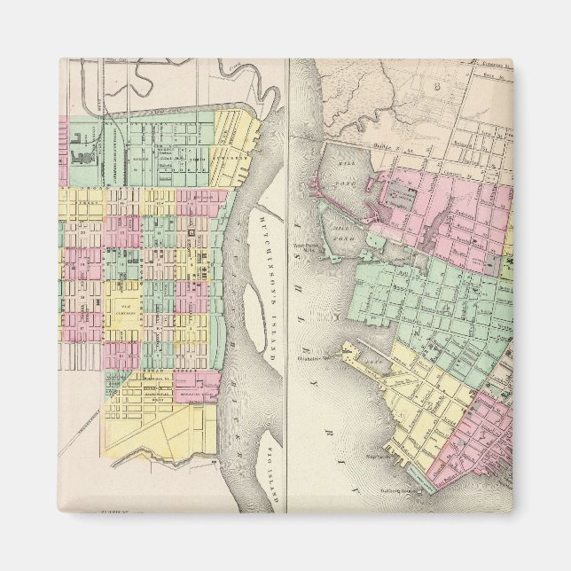 Imán La Ciudad De Savannah Georgia (Frente)