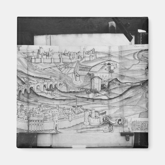 Imán La ciudad y el pueblo de Carcassonne, 1462 (Frente)