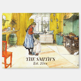 Imán La cocina Carl Larsson Vintage Bella Artes sueco