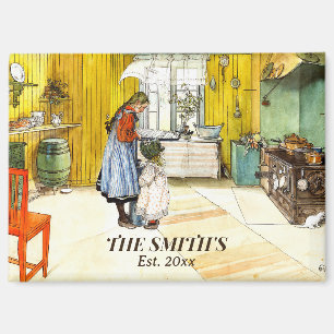 Imán La cocina Carl Larsson Vintage Bella Artes sueco