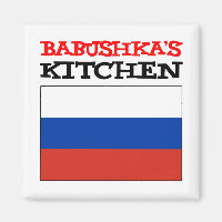 La cocina de Babushka Bandera rusa