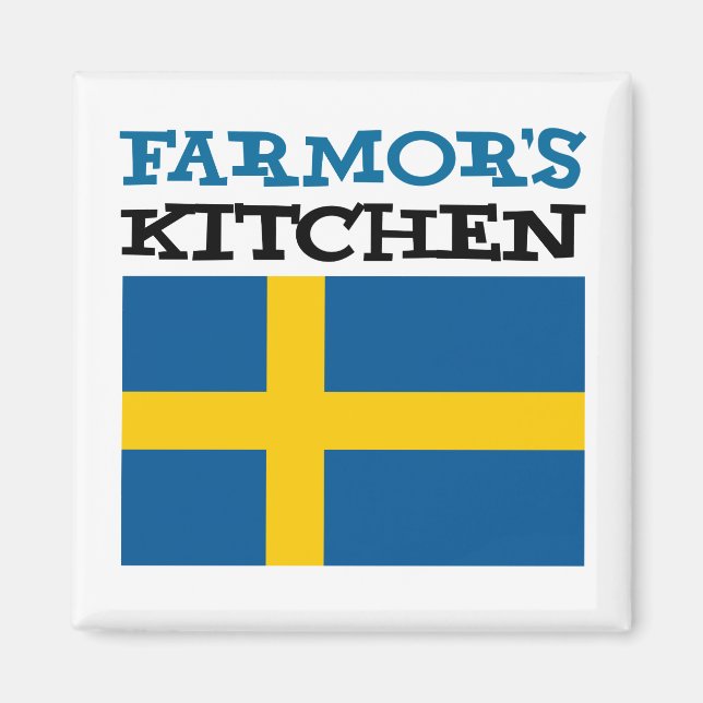 Imán La cocina de Farmor que ofrece la bandera de (Frente)