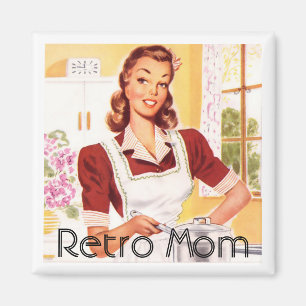 Imán La cocina de mamá de los años 50 retro