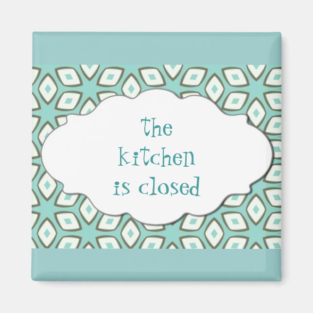Imán La cocina está cerrada (Frente)