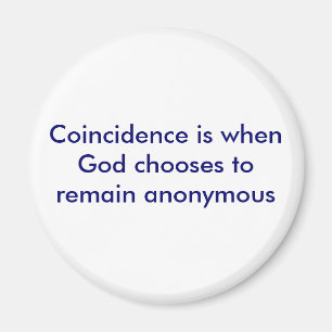 Imán La coincidencia es cuando dios elige seguir siendo
