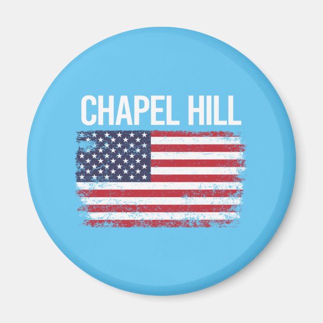 Imán La colina de la bandera estadounidense (Frente)