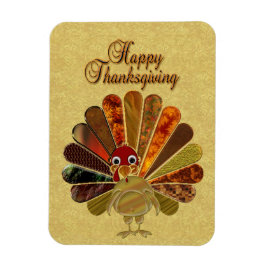 Imán La colorida y feliz celebración de Acción de Graci