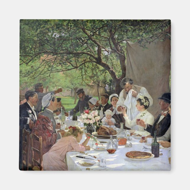 Imán La comida Boda en Yport, 1886 (Frente)