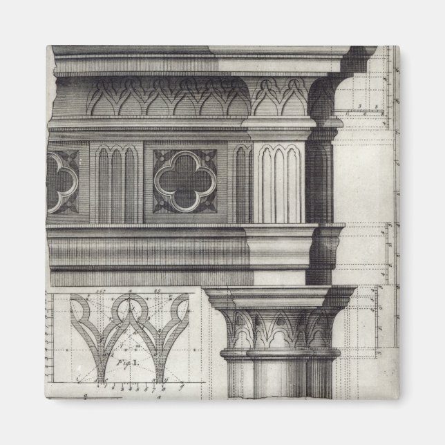 Imán La composición gótica (Frente)