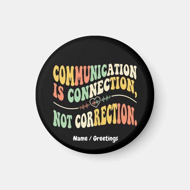 Imán La comunicación retro es conexión, no corrección (Frente)