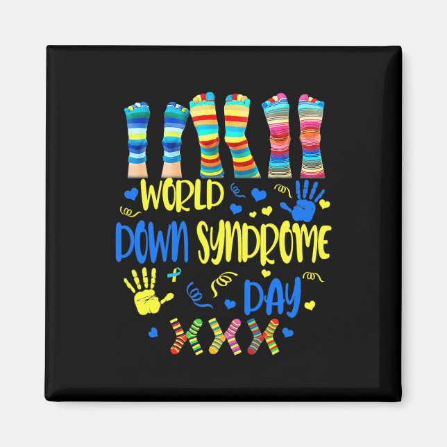 Imán La conciencia del Día del Síndrome de Down se agit (Frente)