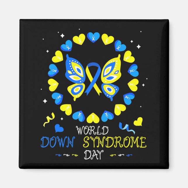 Imán La conciencia del Día Mundial del Síndrome de Down (Frente)