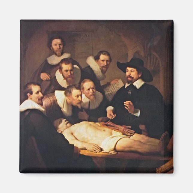 Imán La conferencia de anatomía de Rembrandt (Frente)