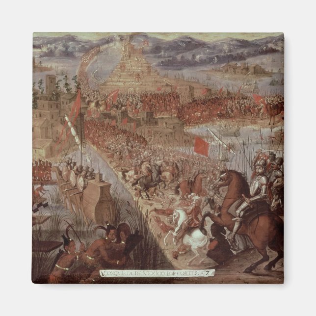 Imán La conquista de Tenochtitlán (Frente)