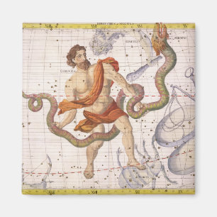 Imán La constelación de Ophiucus y de Serpens, platea