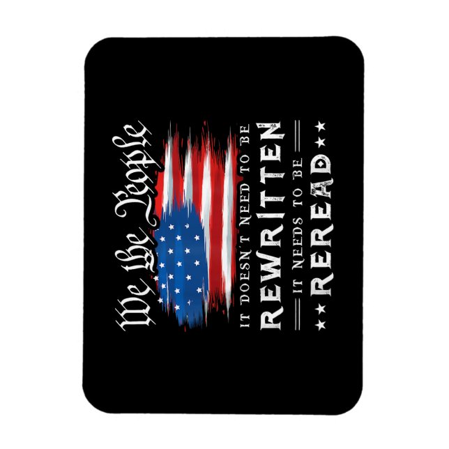 Imán La Constitución de la Bandera de Estados Unidos ne (Vertical)