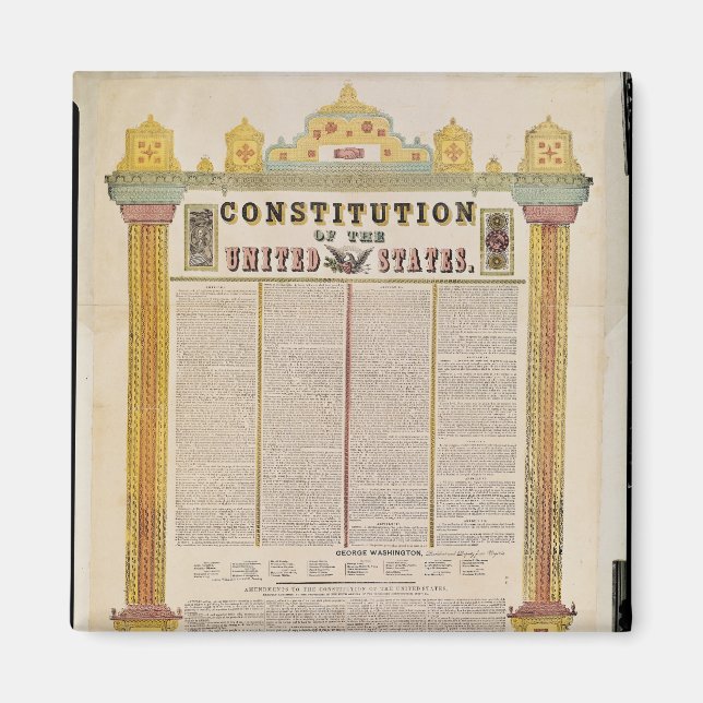 Imán La Constitución de los Estados Unidos de América (Frente)