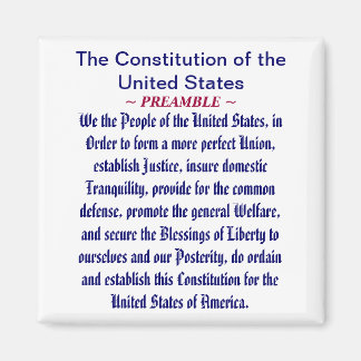 Imán La Constitución de los Estados Unidos (Preámbulo)