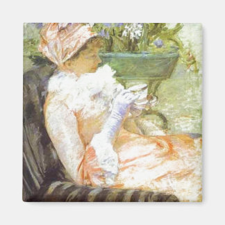 Imán La Copa del Té, retrato de Lydia, Mary Cassatt