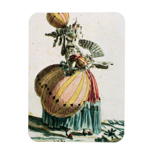 Imán La coqueta del vuelo, c.1784 (grabado del color)