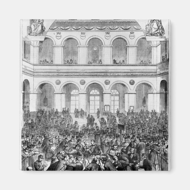 Imán La 'Corbeille' en el Paris Bourse, 1873 (Frente)