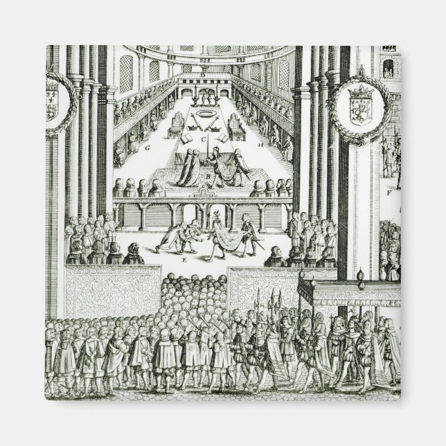 Imán La coronación de Carlos I (Frente)