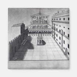 Imán La corte del belvedere en Roma de viejo San Pedro