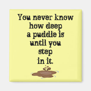 Imán La cosa sobre Puddles_