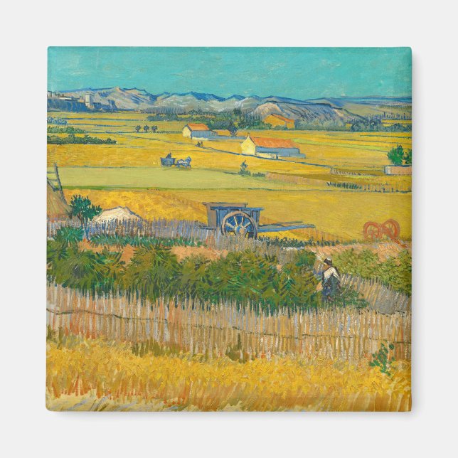 Imán La cosecha, 1888, de Vincent van Gogh (Frente)