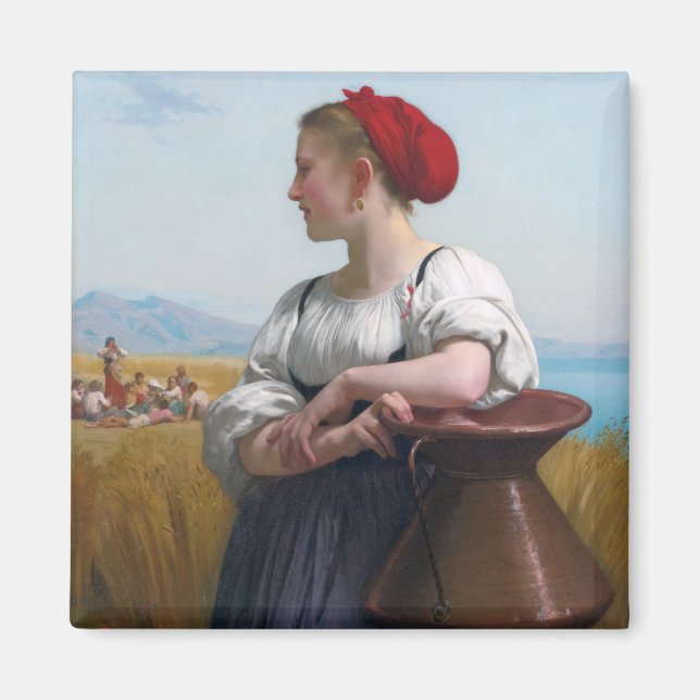 Imán La cosecha, Bouguereau (Frente)